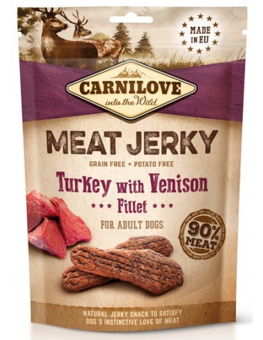 Carnilove Dog Jerky Turkey & Venison...