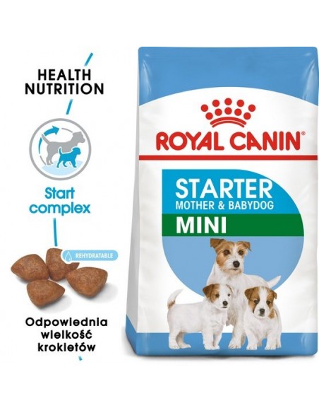 Royal Canin Mini Starter Mother&Babydog karma sucha dla szczeniąt do 2 miesiąca i suk karmiących ras małych 8kg