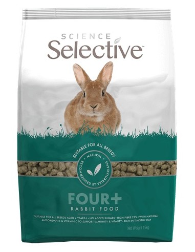 Science Selective Rabbit Four+ Food 1,5kg