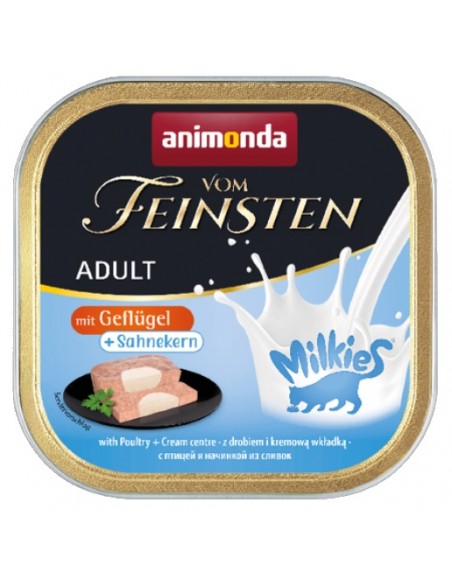 Animonda vom Feinsten Milkies Cat Drób + Sos kremowy tacka 100g