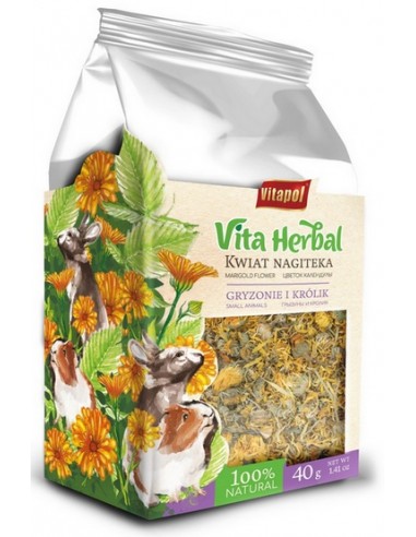Vitapol Vita Herbal Kwiat nagietka suszony dla gryzoni i królika 40g