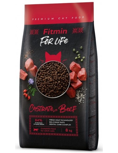 Fitmin Cat For Life Castrate Beef 8kg