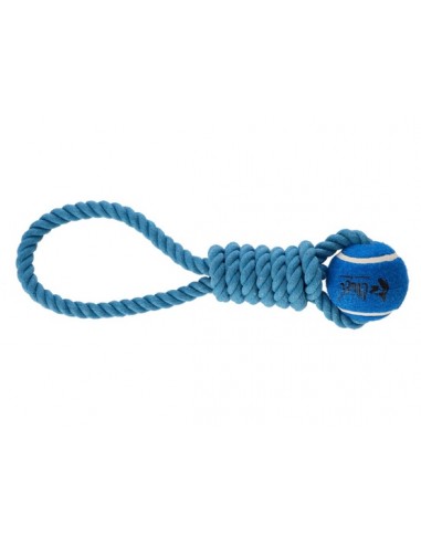 Dingo Zabawka dla psa - Piłka tenisowa z uchwytem Fresh 6,2x41cm niebieska