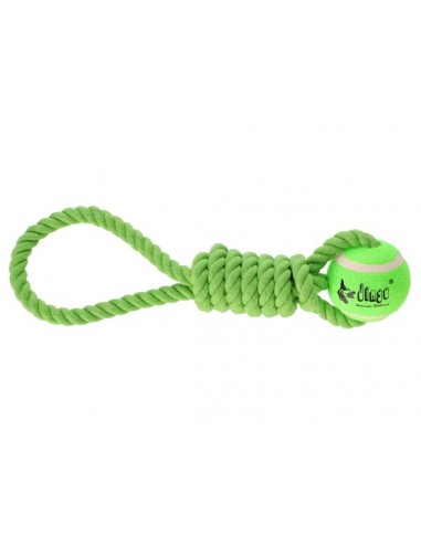 Dingo Zabawka dla psa - Piłka tenisowa z uchwytem Fresh 6,2x41cm zielona
