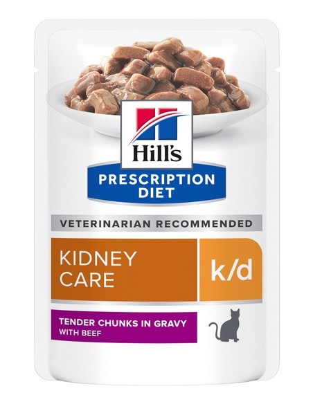 Hill's Prescription Diet k/d Feline Wołowina saszetka 85g