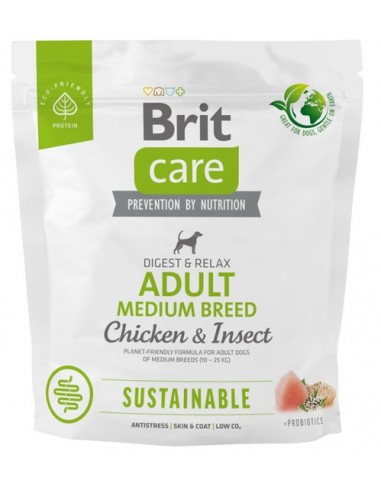Brit Care Sustainable Adult Medium Breed Chicken & Insect 1kg