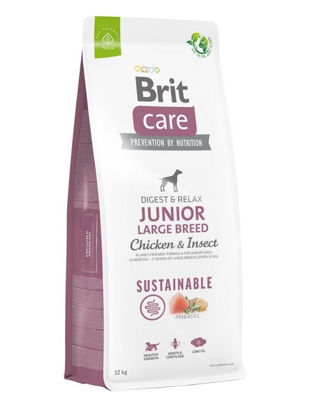 Brit Care Sustainable Junior Large Breed Chicken & Insect 12kg