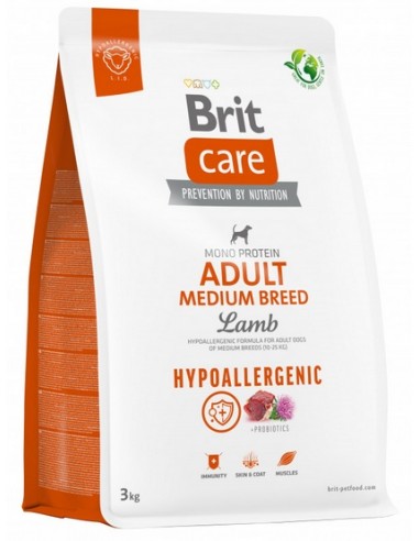 Brit Care Hypoallergenic Adult Medium Lamb 3kg