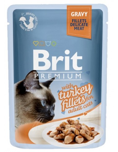 Brit Premium Cat Fillets with Turkey...
