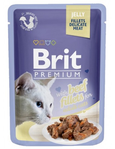 Brit Premium Cat Fillets with Beef...