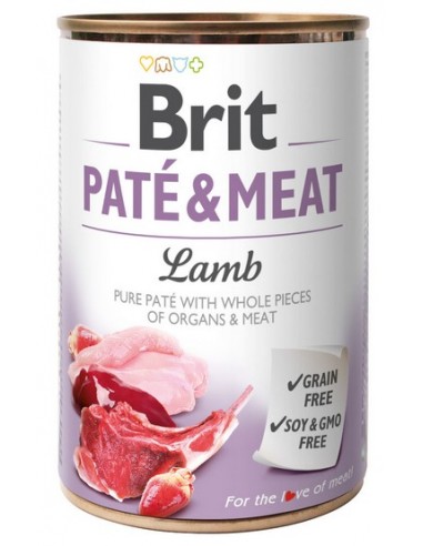 Brit Pate & Meat Dog Lamb puszka 400g