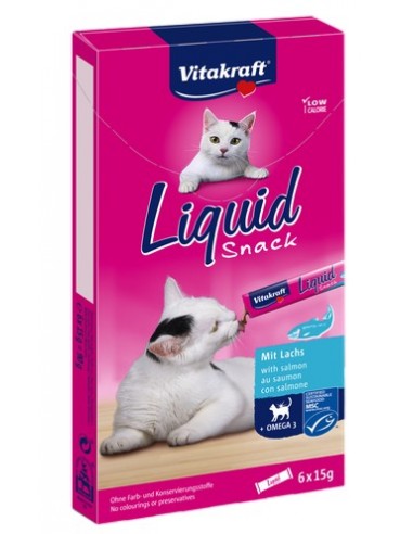 Vitakraft Cat Liquid-Snack z Łososiem...